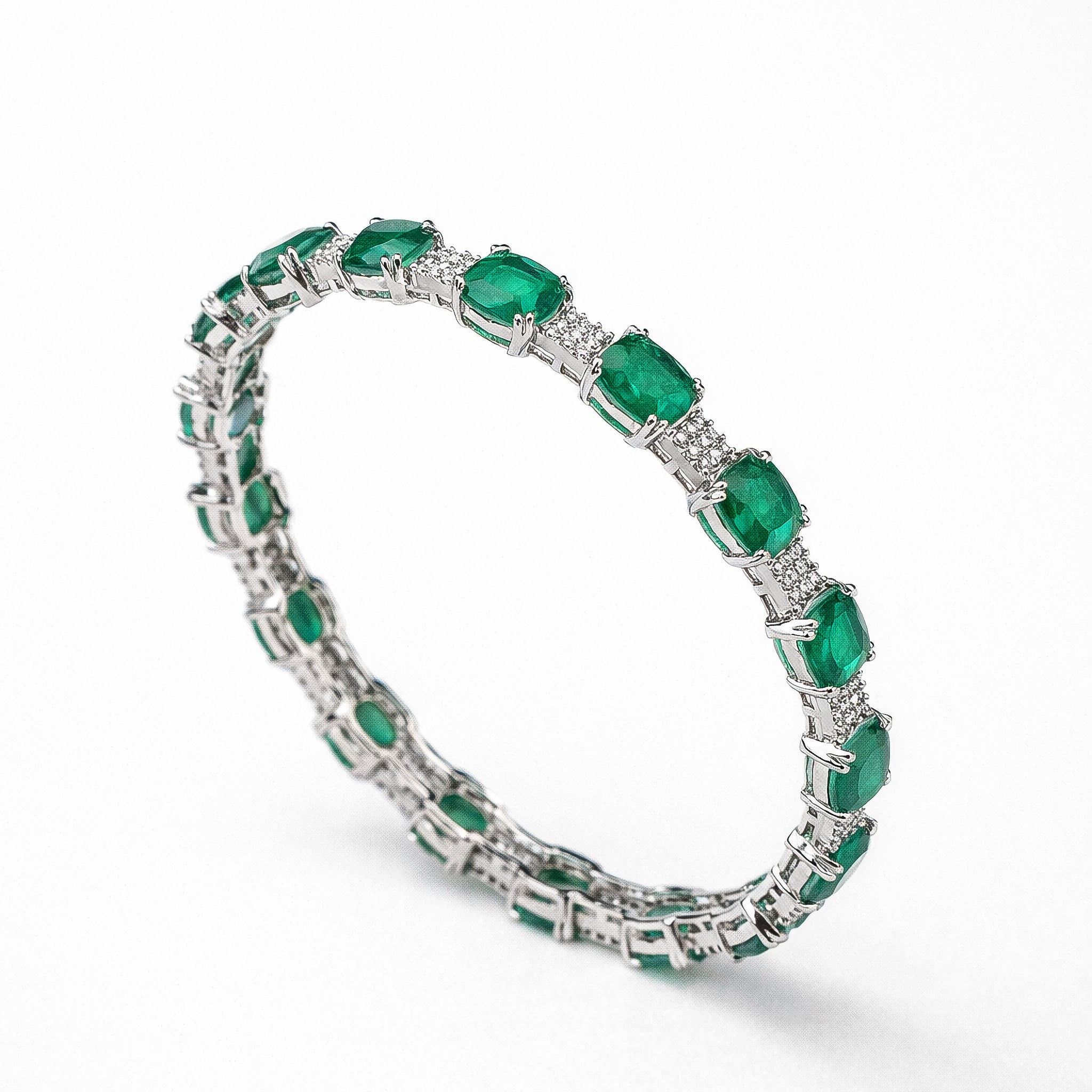 "VIENNA" Royal Emerald Ivy Bangle (1 Piece)