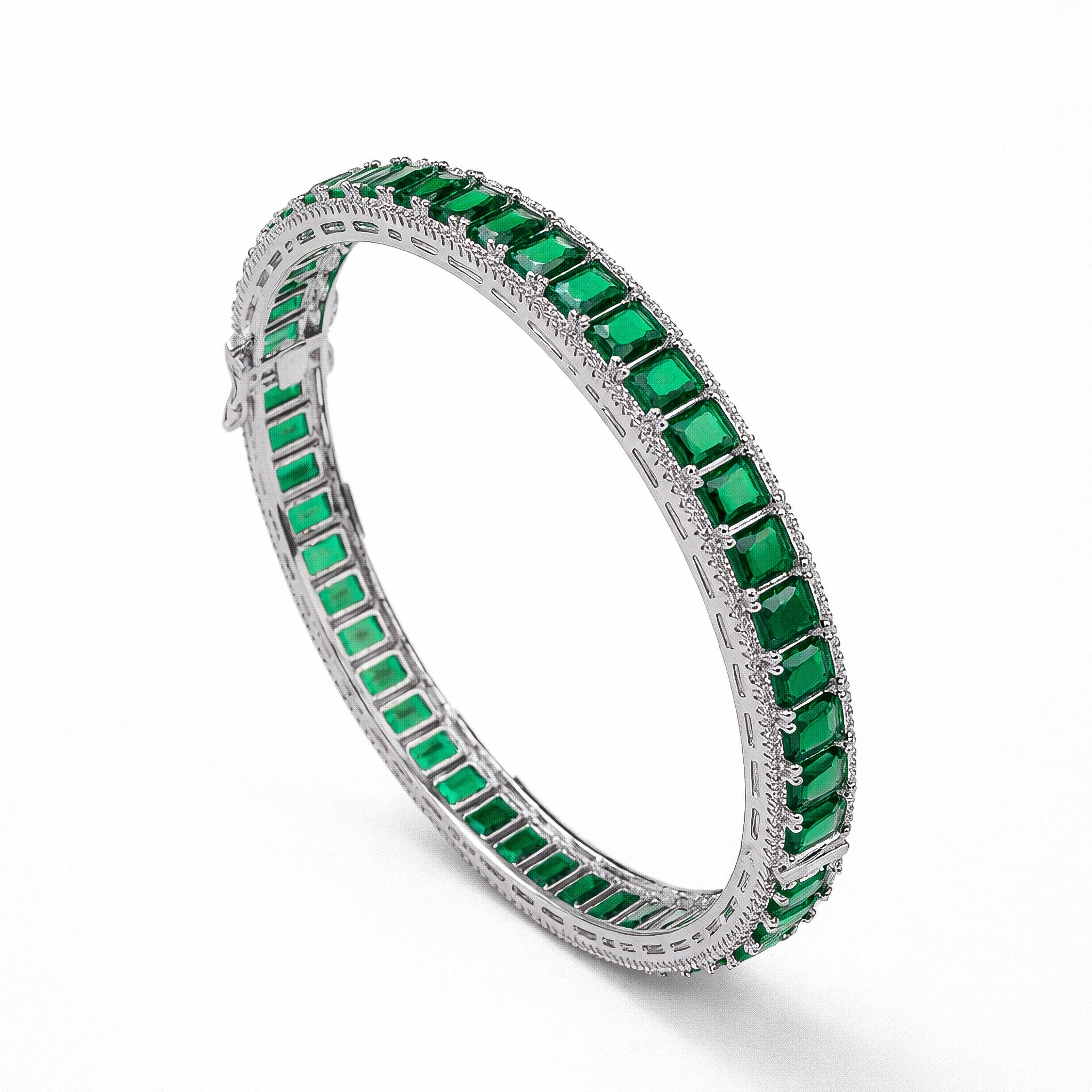 "VIENNA" Regal Emerald Ivy Bangle (1 Piece)