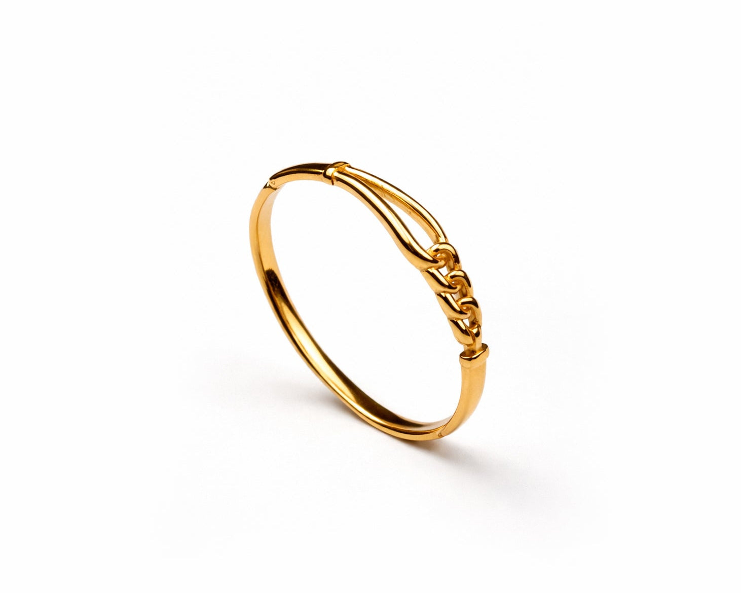 "VIENNA" Golden Weave Bangle