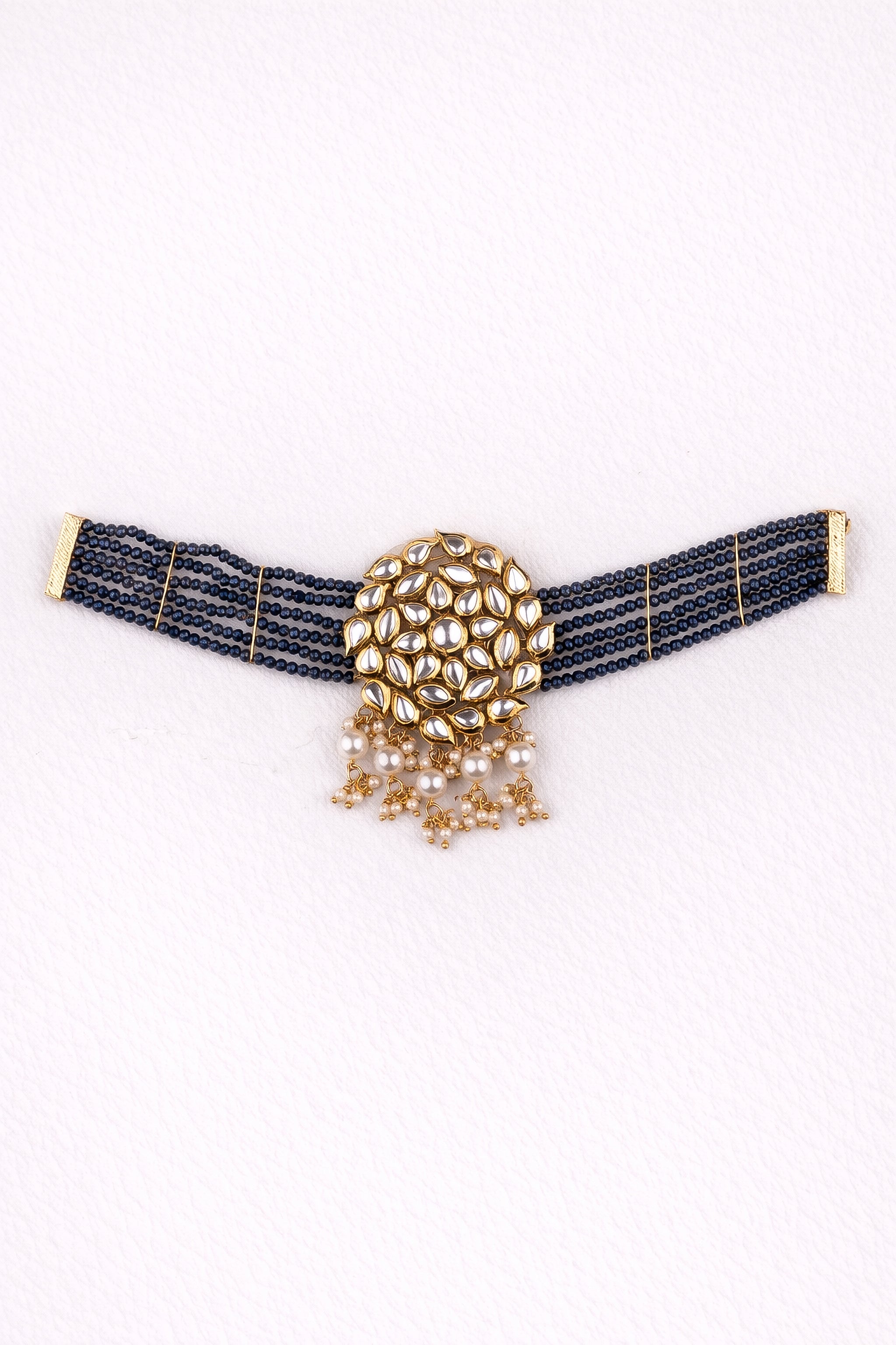 "AMIRA" Indigo Noor Choker Neckpiece