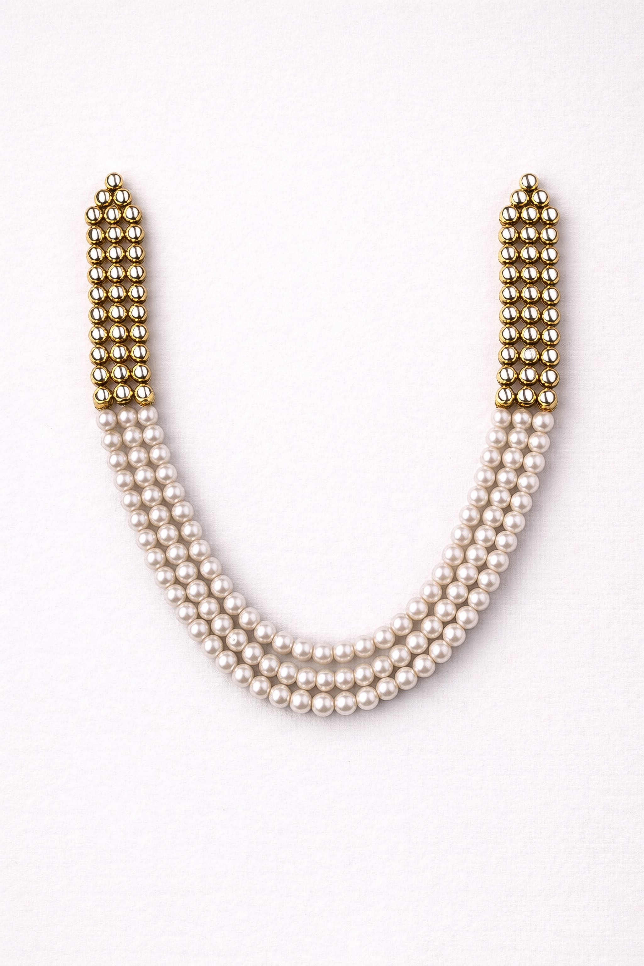 "AMIRA" Mystic Pearl Kundan Necklace Set