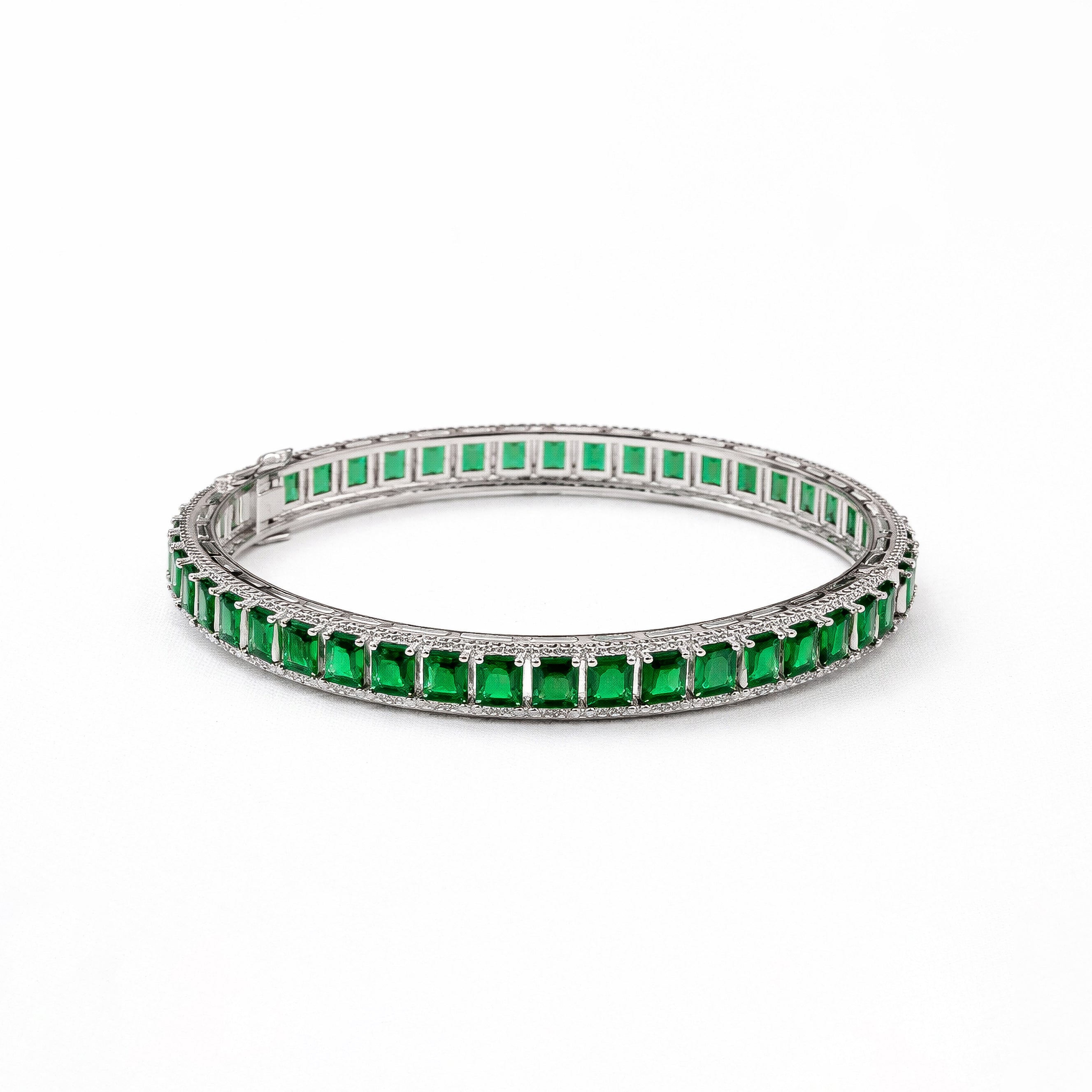 "VIENNA" Regal Emerald Ivy Bangle (1 Piece)
