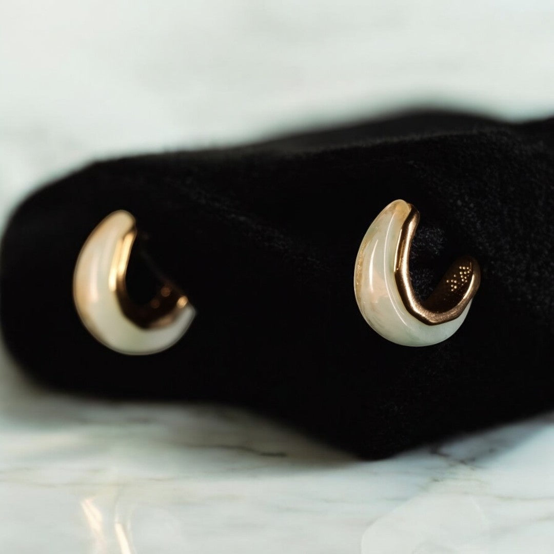 "VIENNA" Skylight Marble Earrings