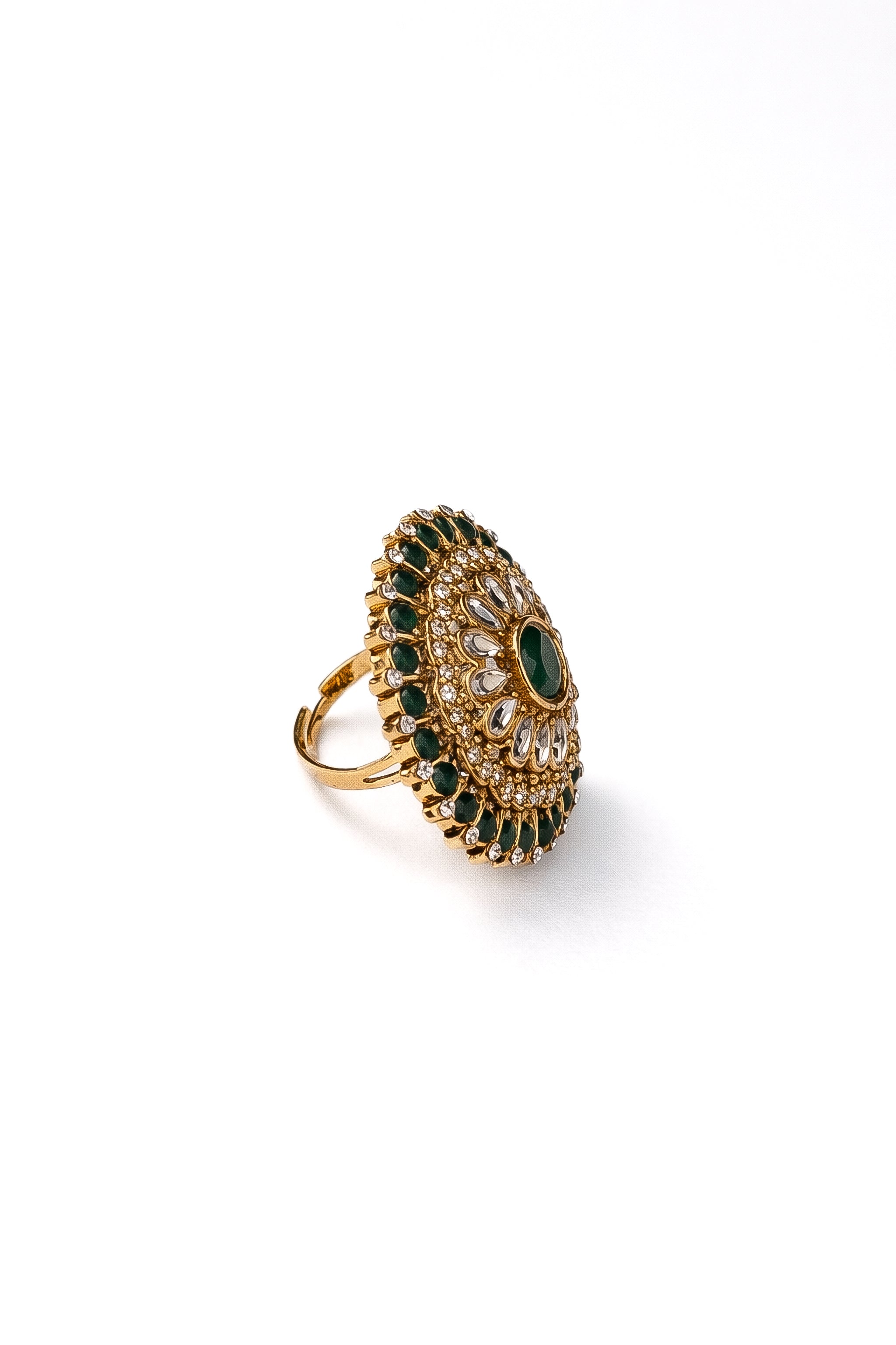 "VIENNA" Traditional Emerald Ring