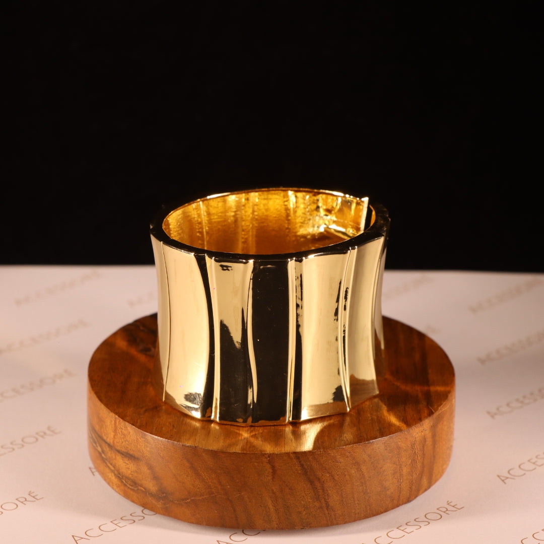 "VIENNA" Gilded Gold Bangle