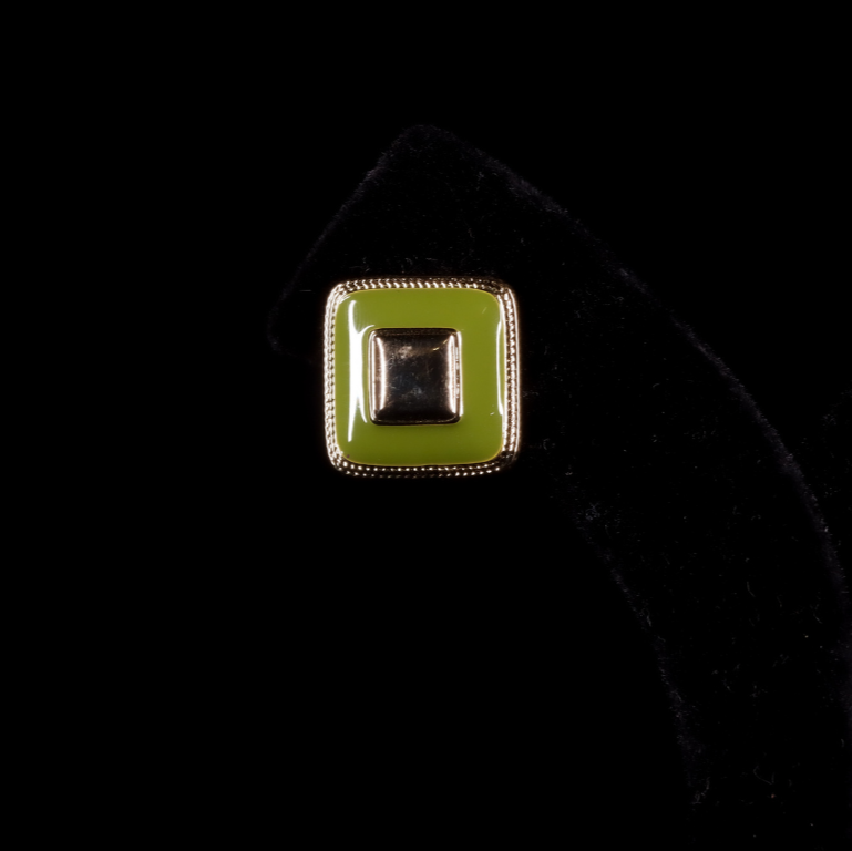 "VIENNA" Olive Icon Earrings