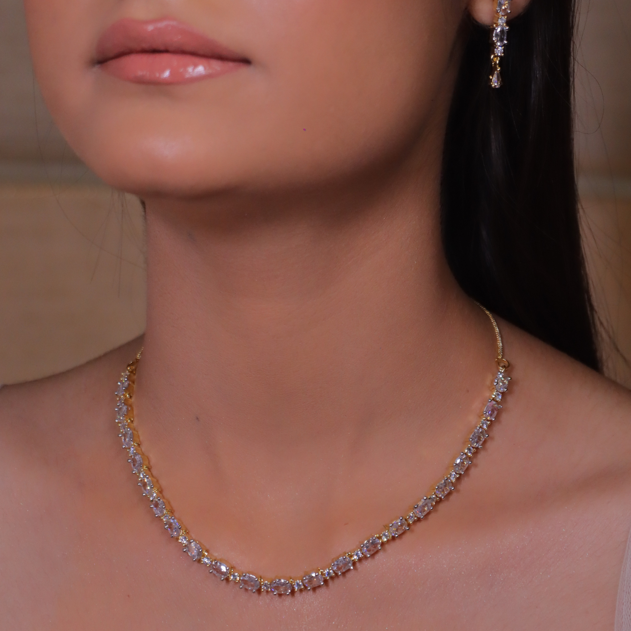 Gold Shimmer Diamond String Set