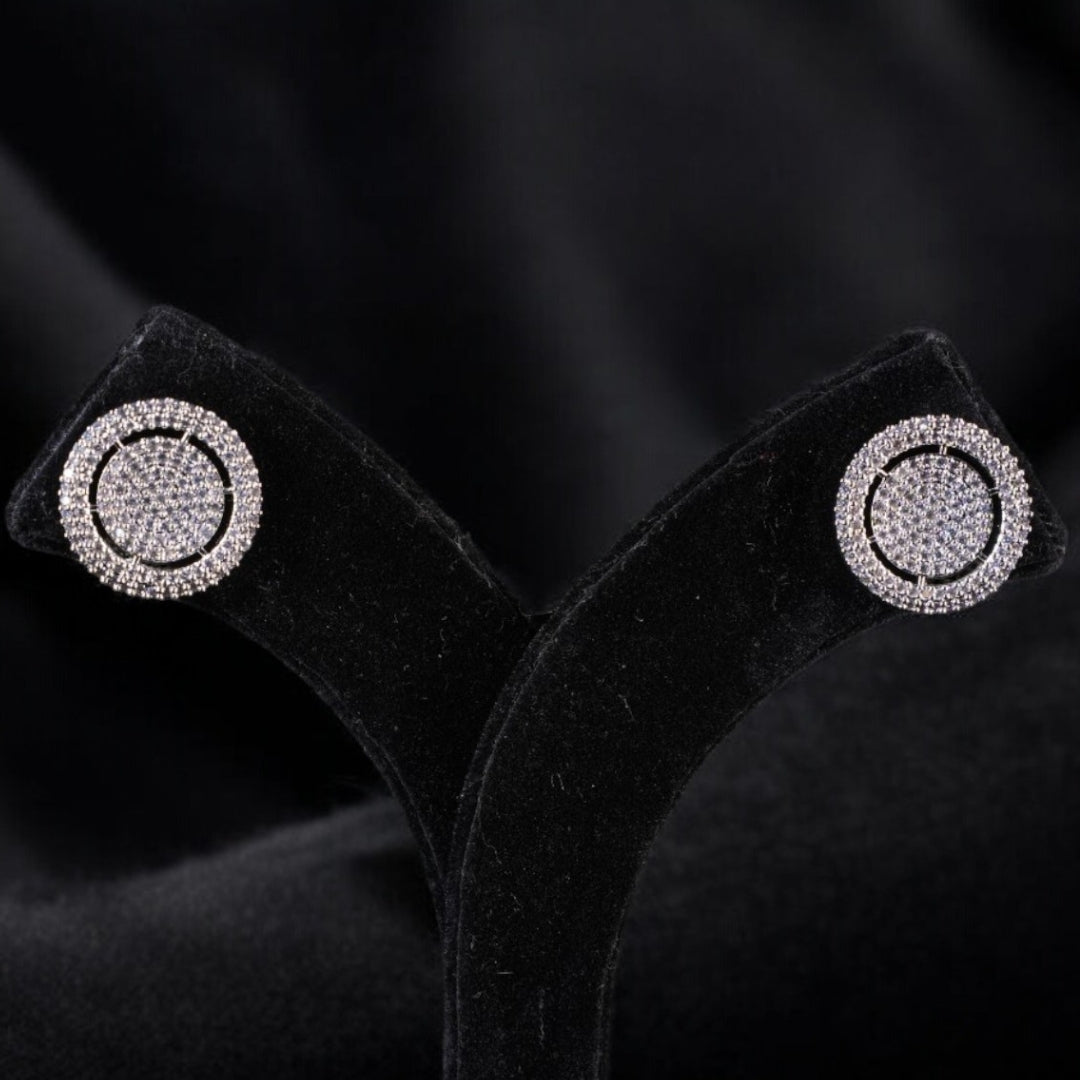 "VIENNA" Diamond Track Earrings