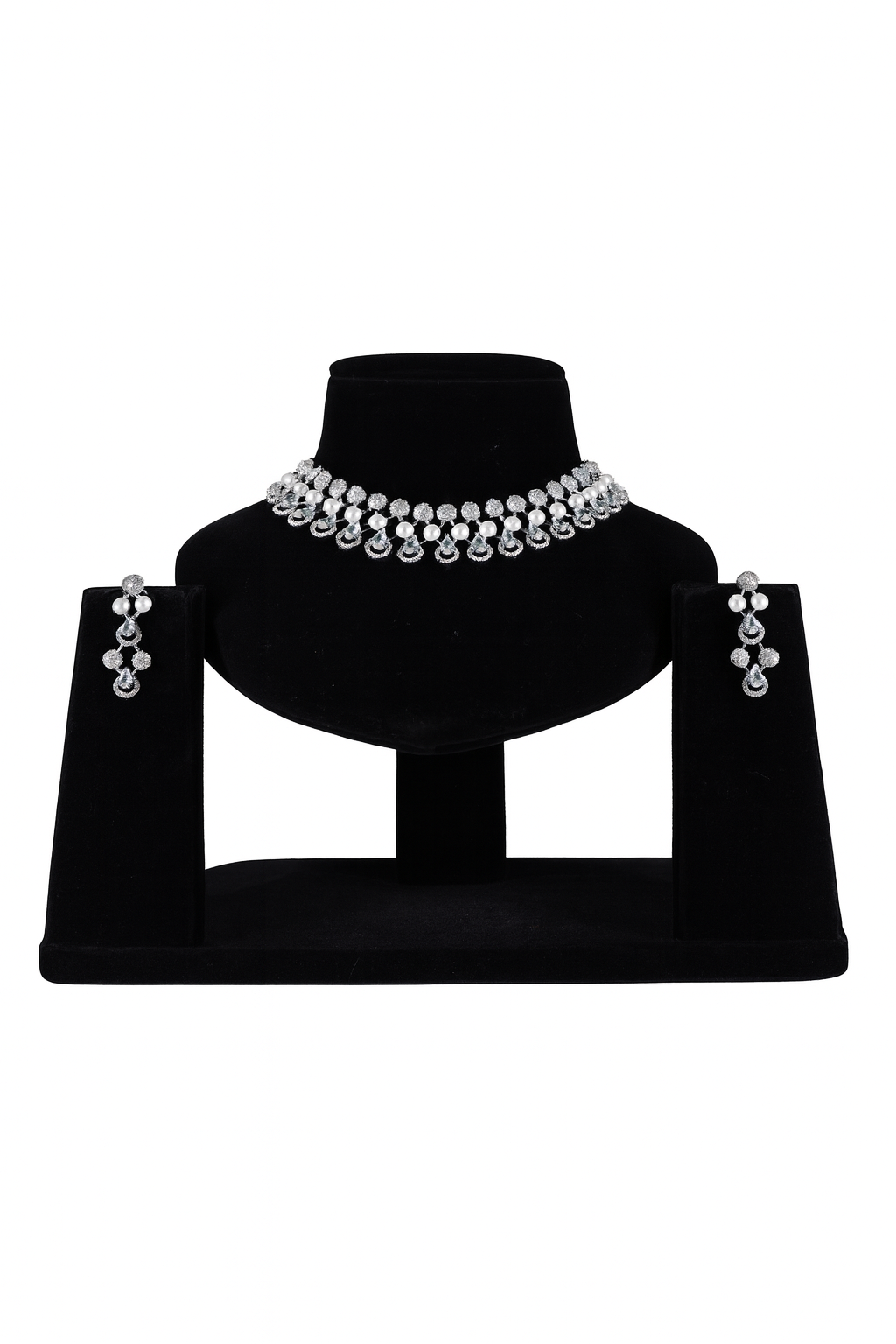 "DMONDE" Ivory Diamond Necklace Set