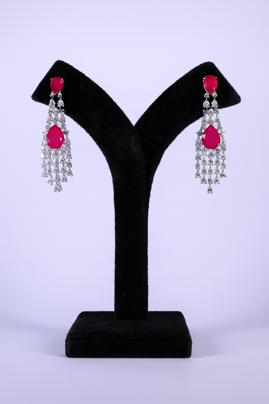 "AMARA" Celeste Ruby Earrings