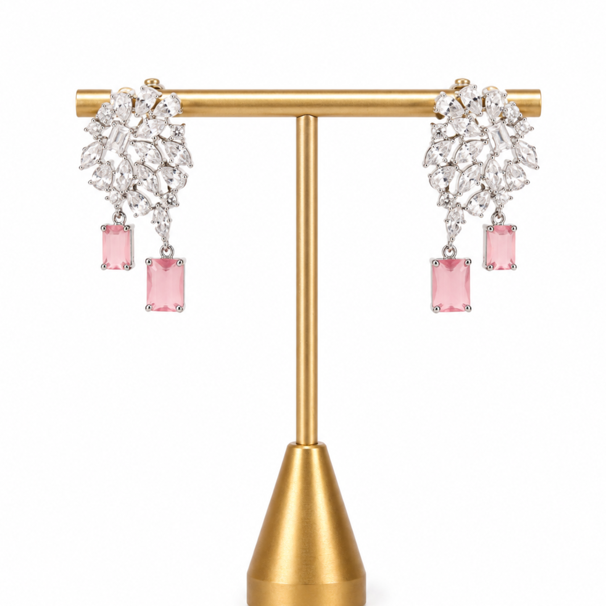 Pink Crust Earrings