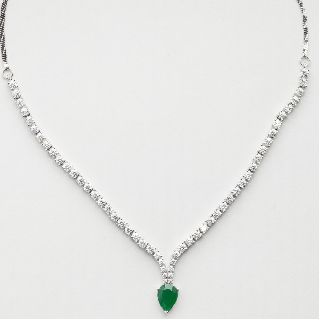 Emerald Diamond Necklace