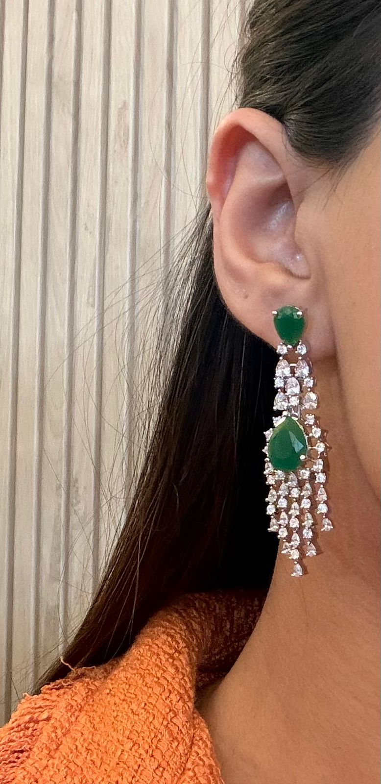 "AMARA" Celeste Emerald Earrings