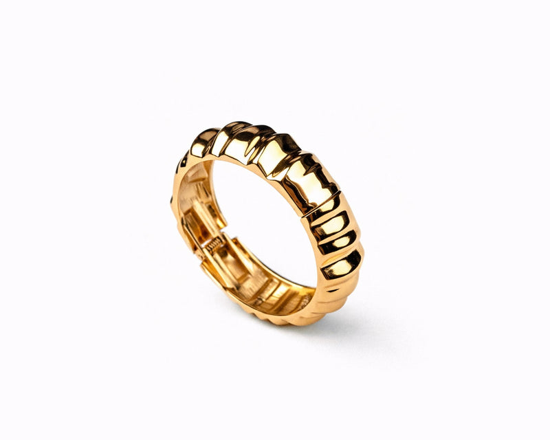 Gold Crease Bangle