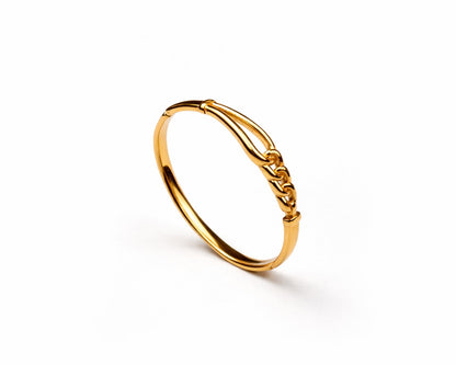"VIENNA" Golden Weave Bangle