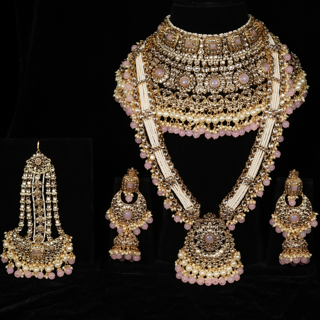 "KYARA" Pale Pink Full Bridal Set (9 pcs)