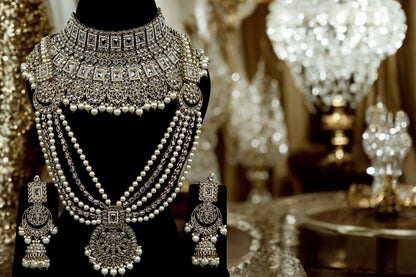 "KYARA" Moonshine White Full Bridal Set (9 pcs)
