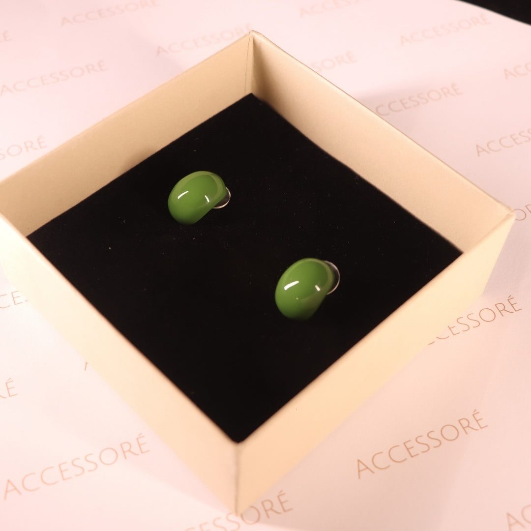 "VIENNA" Pea Green Earrings