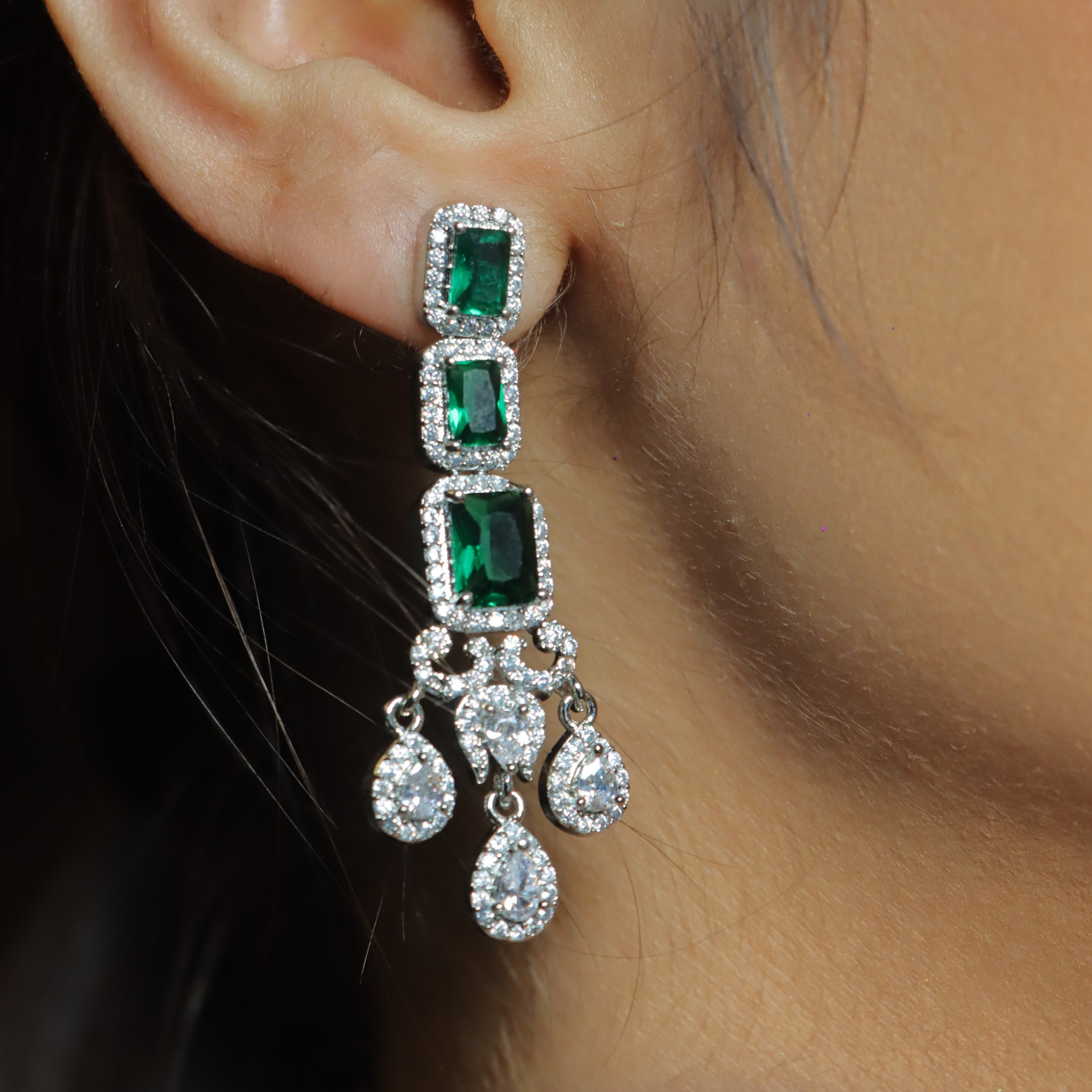 "AMARA" Forrest Ivy Earrings