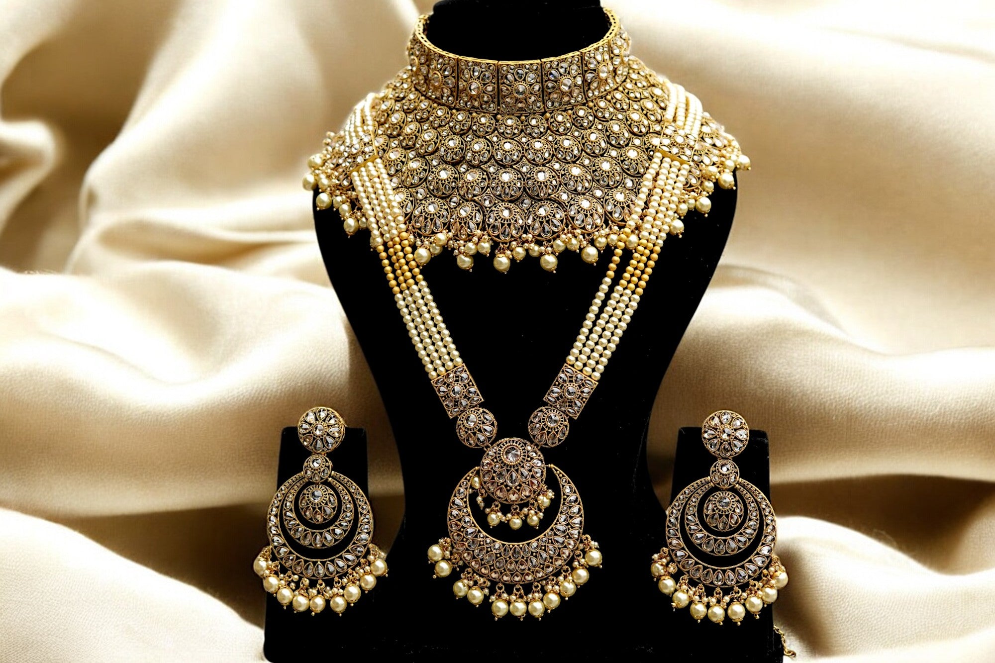 "KYARA" Sunset Gold Full Bridal Set (9 pcs)