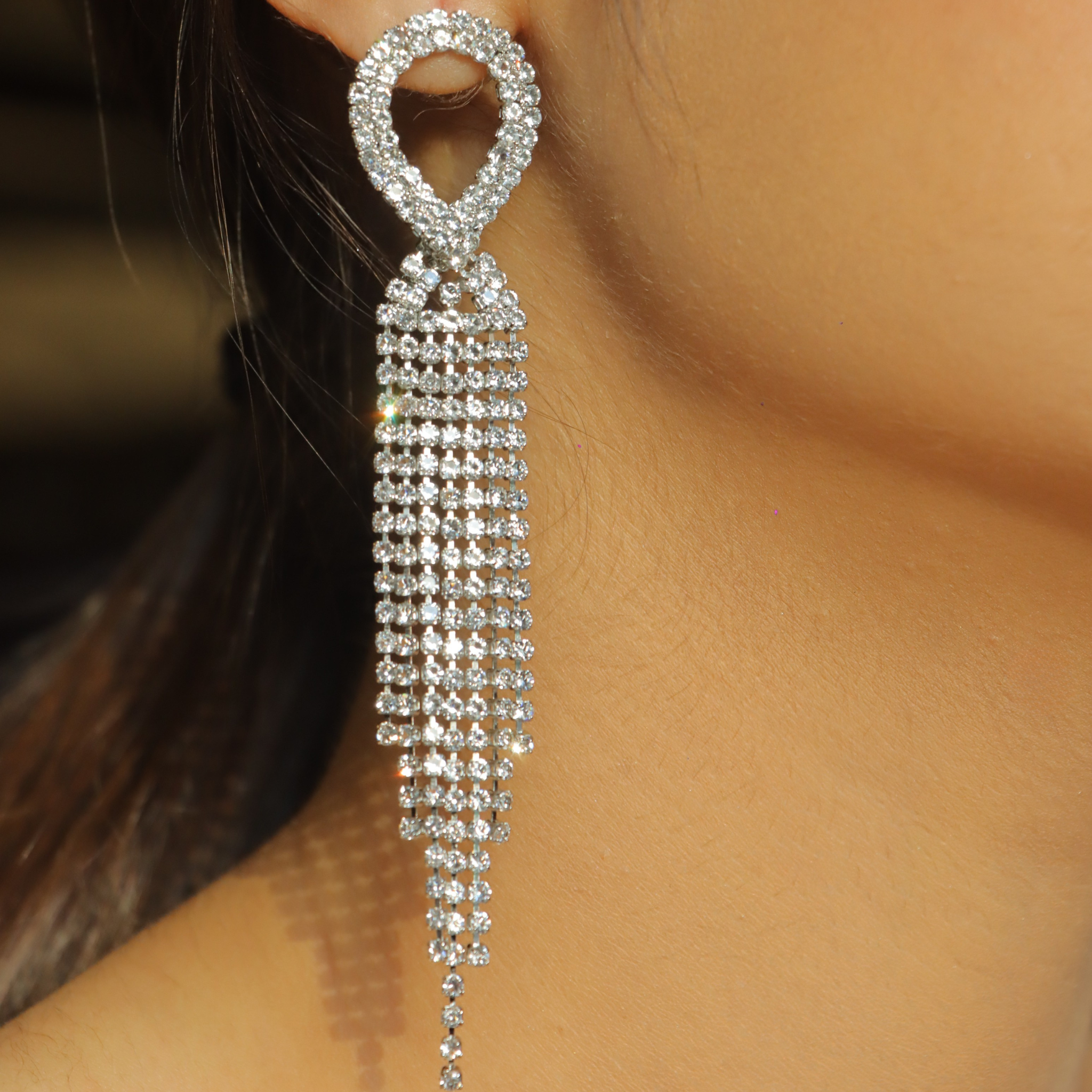 "AMARA" Diamond Frizz Earrings