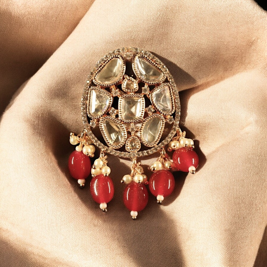 "AMARA" Royal Bloom Ruby Earrings