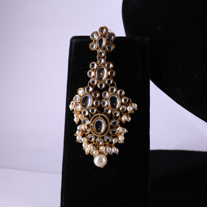 "AMIRA" Bronzed Gold Kundan Set