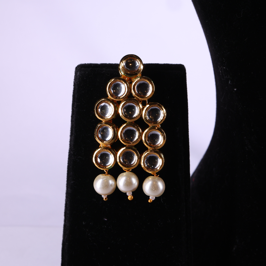 "AMIRA" Mystic Pearl Kundan Necklace Set