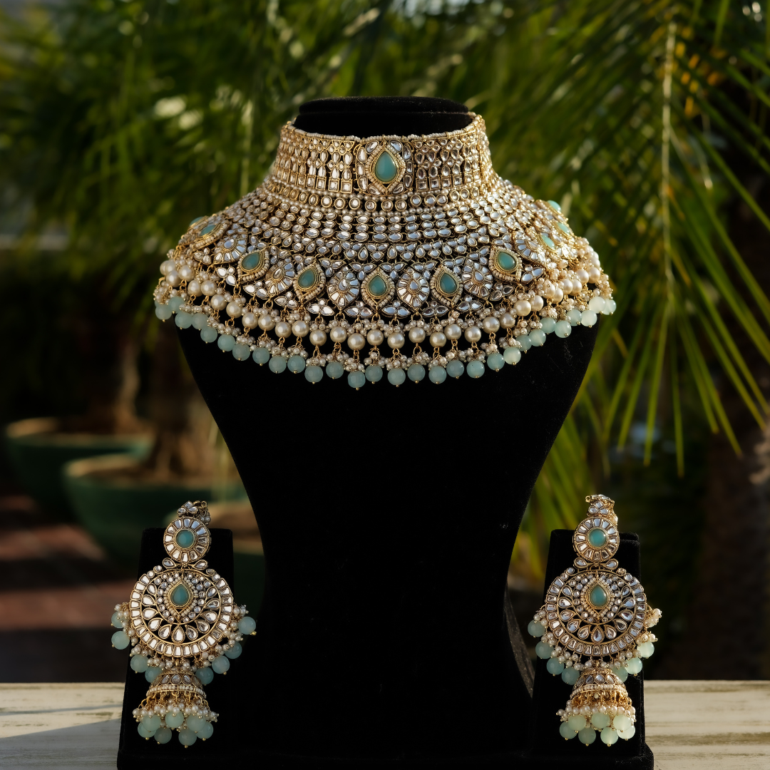 "SIERRA" Teal Blue Mini-Bridal Set