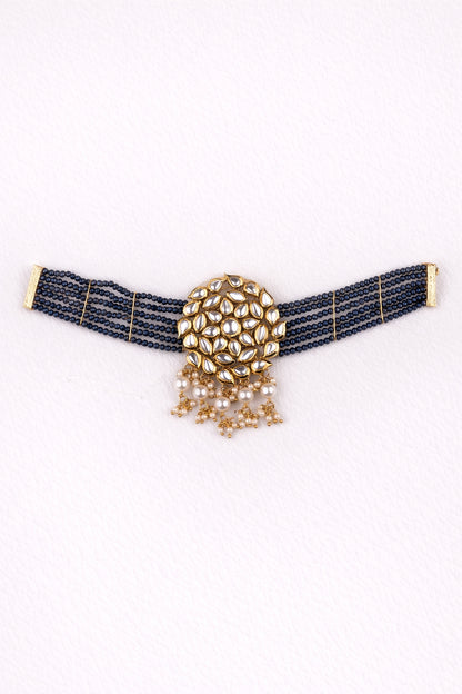 "AMIRA" Indigo Noor Choker Neckpiece