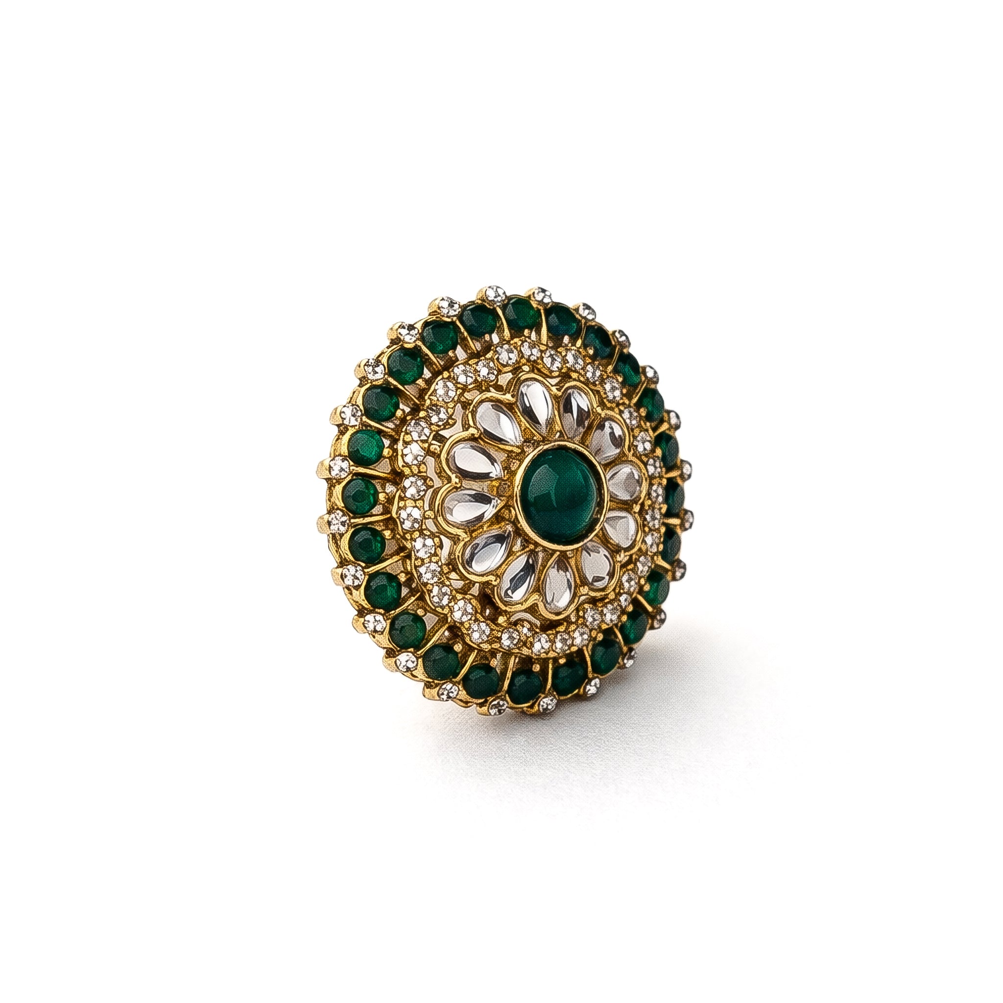 "VIENNA" Traditional Emerald Ring