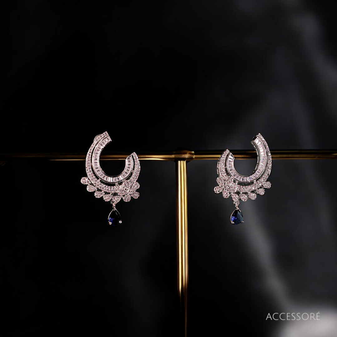 "AMARA" 'Sea' Blue Earrings