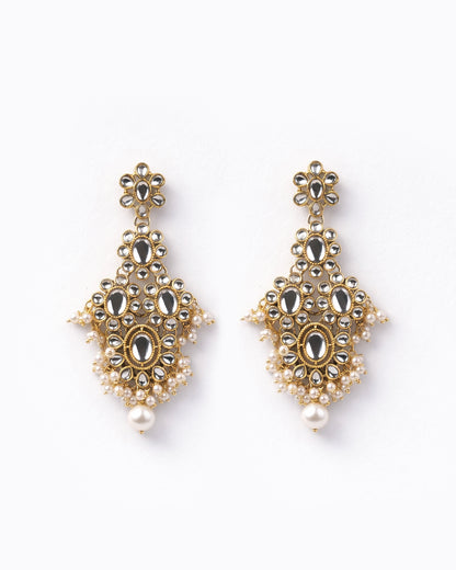 "AMIRA" Bronzed Gold Kundan Set