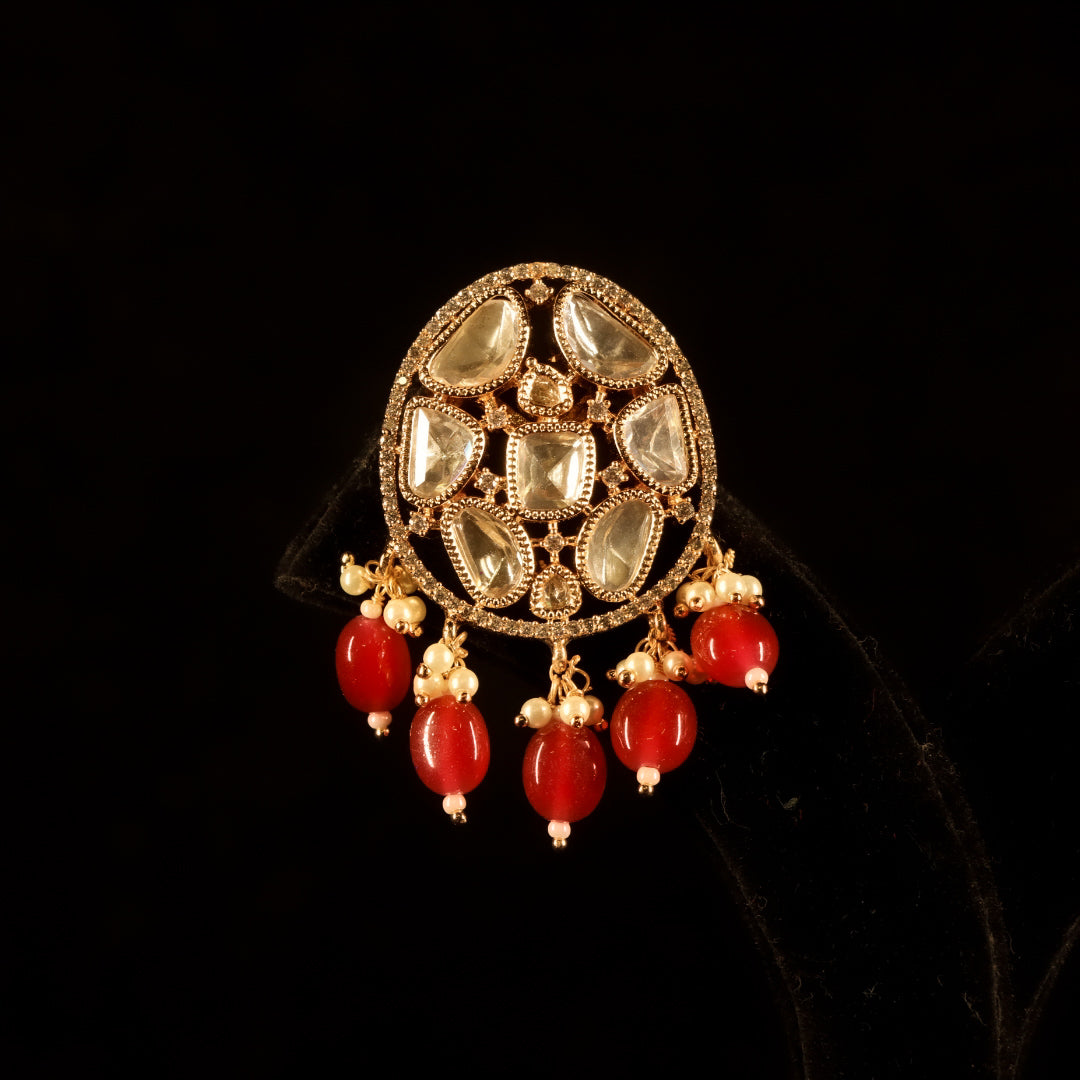 "AMARA" Royal Bloom Ruby Earrings