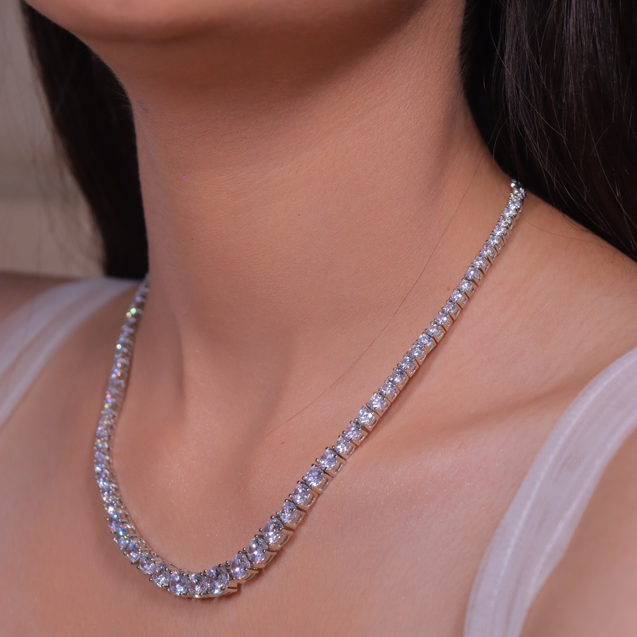 "DMONDE" Lumina Grace Diamond Tennis Set