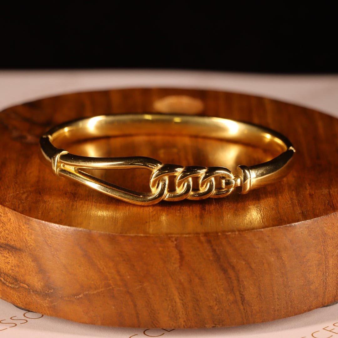 "VIENNA" Golden Weave Bangle