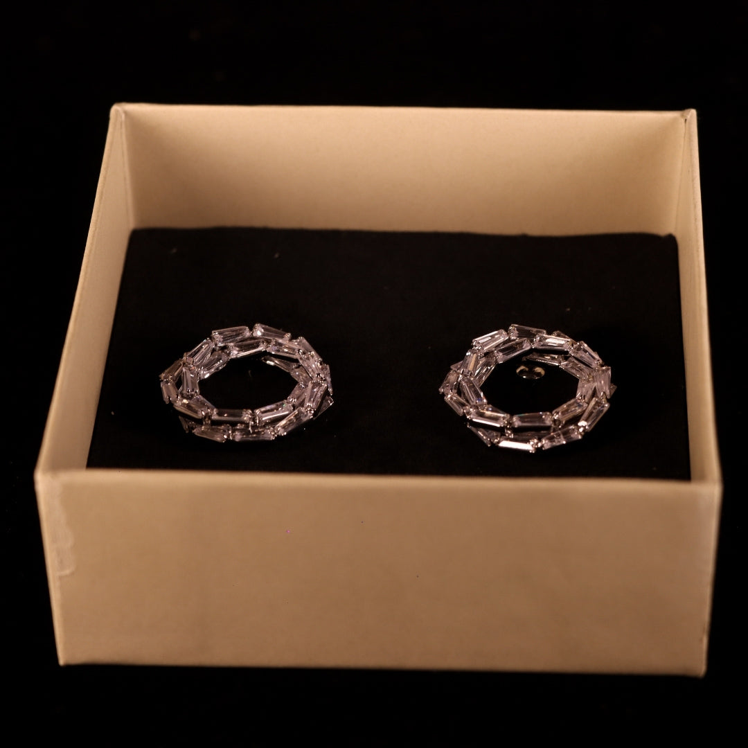 "VIENNA" Silver Twilight Earrings