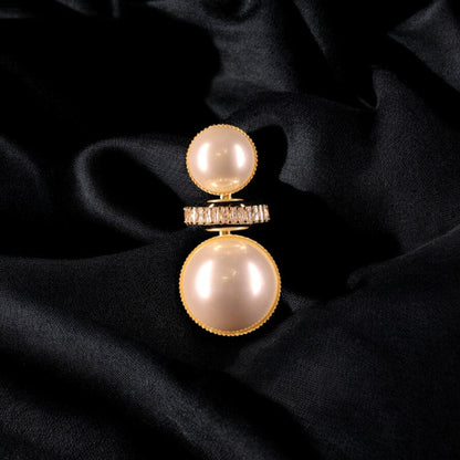 "VIENNA" Dual Pearl Earrings