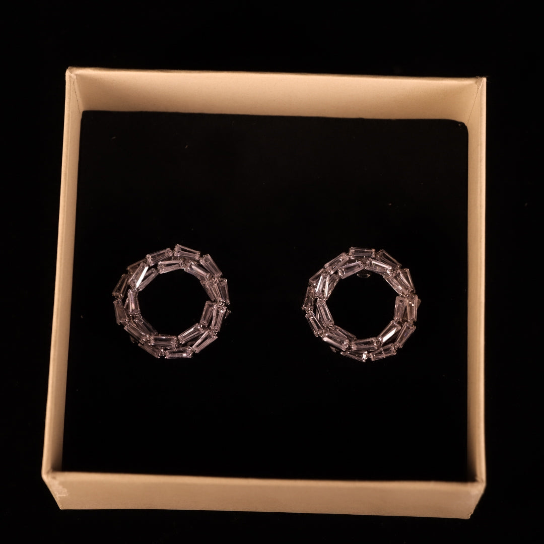 "VIENNA" Silver Twilight Earrings