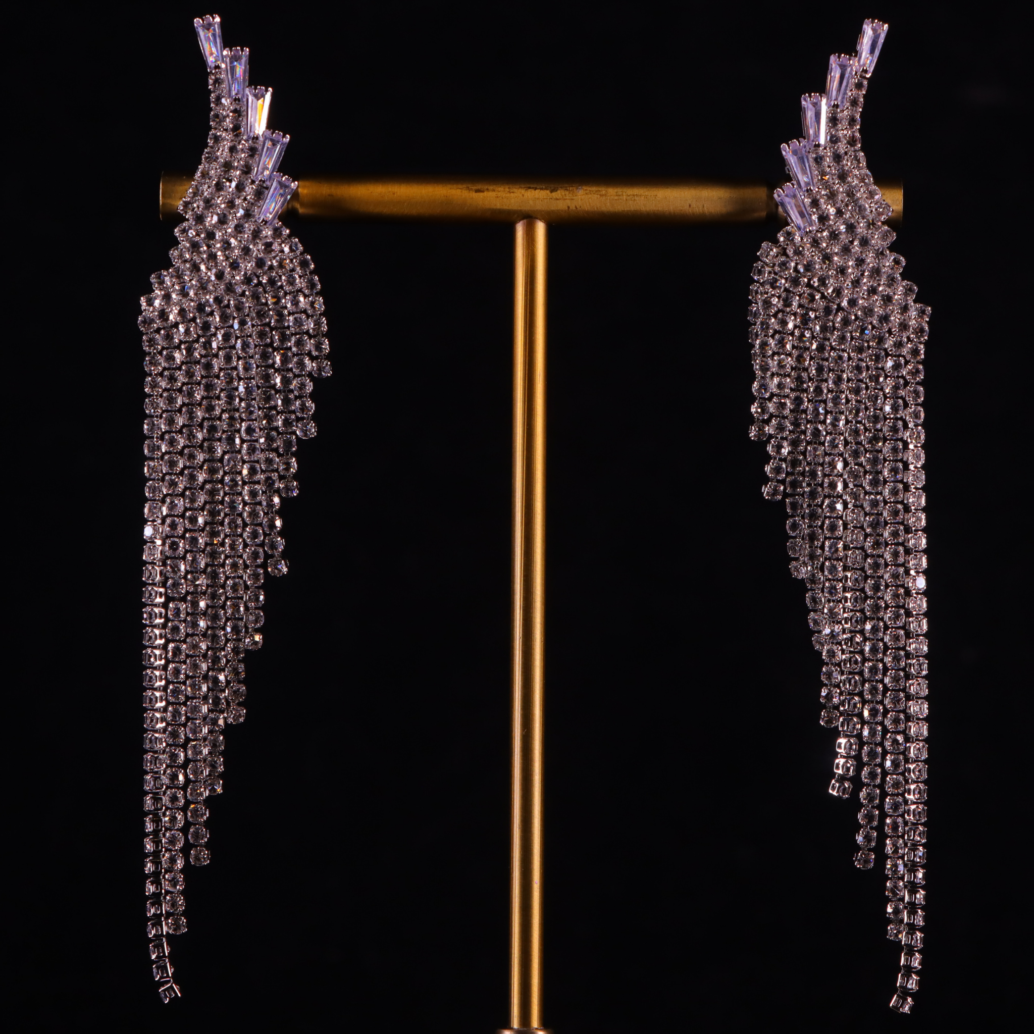 "AMARA" Gilded Silver Earrings