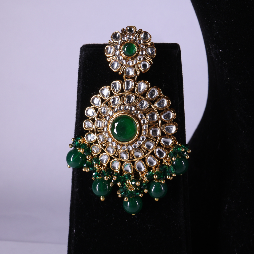 "SIERRA" Regal Maharani Emerald Mini Bridal Set