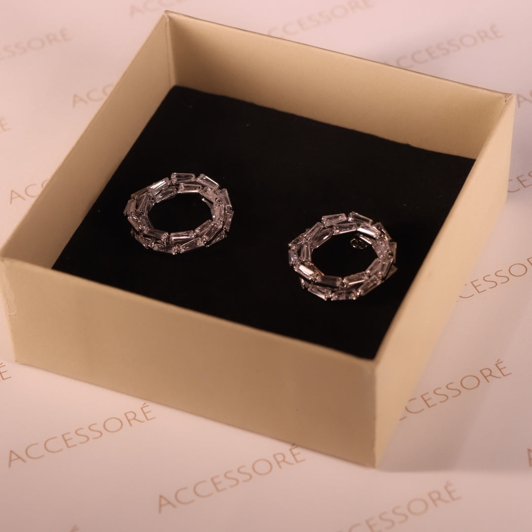"VIENNA" Silver Twilight Earrings