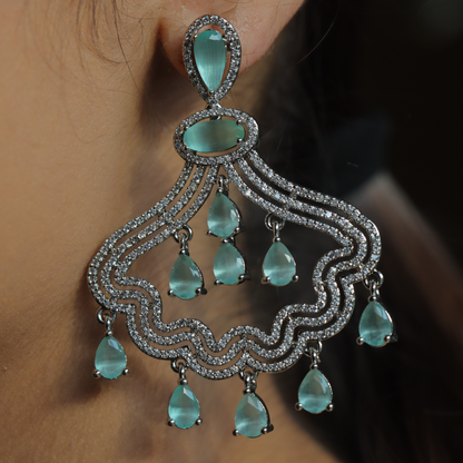 "AMARA" Turquoise Blue Earrings
