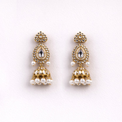 "AMIRA" Tusk Gold Kundan Necklace Set