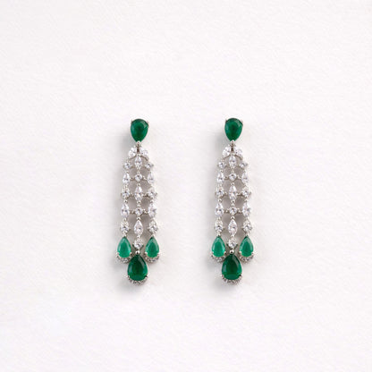 Aura Emerald Diamond Necklace Set