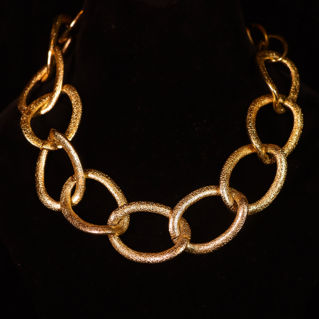 "VIENNA" Gold Sawdust Necklace