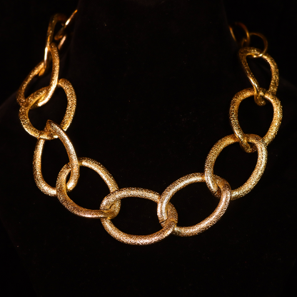 "VIENNA" Gold Sawdust Necklace