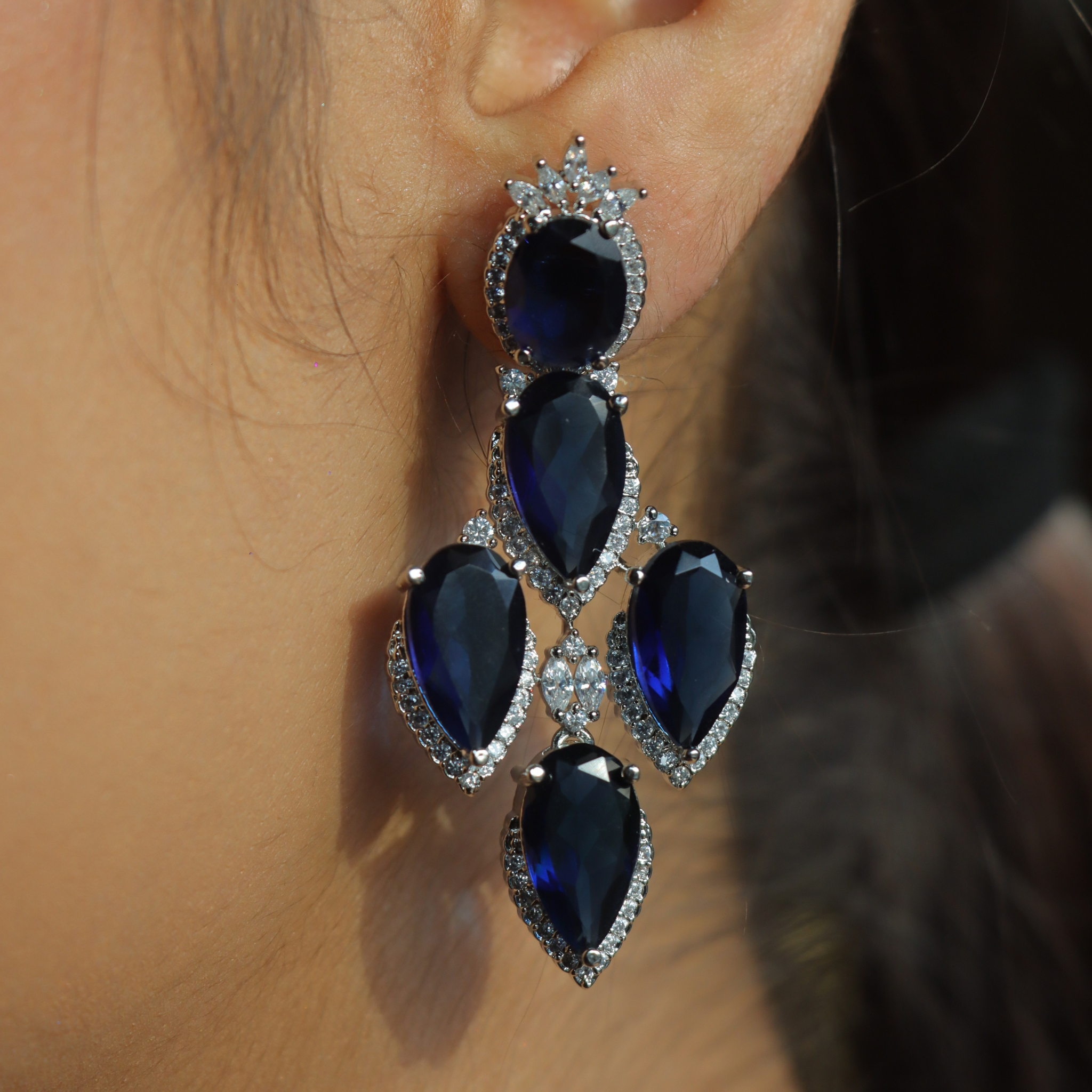 "AMARA" Maharani Sapphire Earrings