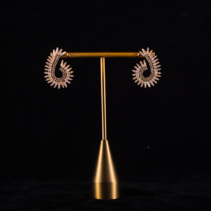 "AMARA" Golden Twirl Earrings