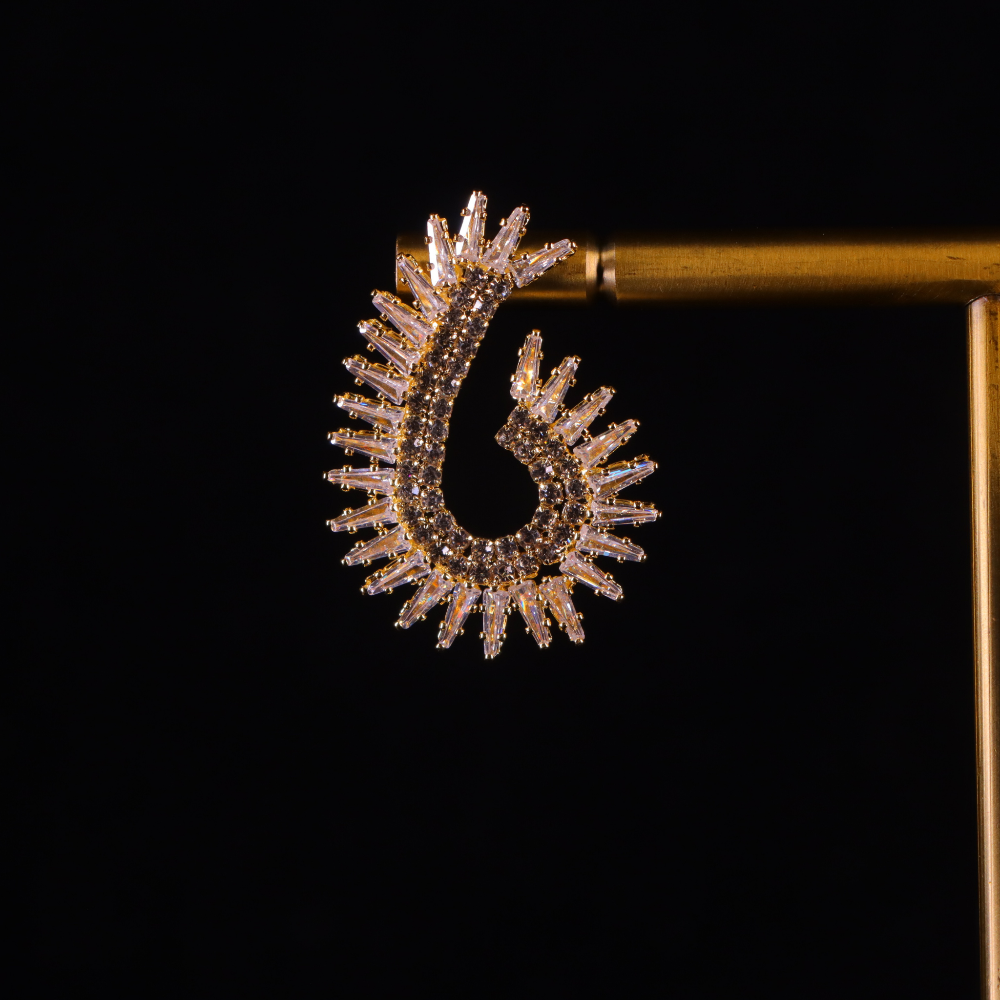 "AMARA" Golden Twirl Earrings